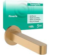 hansgrohe Finoris - Bocca d'erogazione, bocca per vasca da bagno con lunghezza bocca 17,4 cm, rubinetto per vasca da bagno, cromo, 76410140