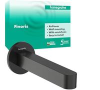 hansgrohe Finoris - Bocca d'erogazione, bocca per vasca da bagno con lunghezza bocca 17,4 cm, rubinetto per vasca da bagno, cromo, 76410340