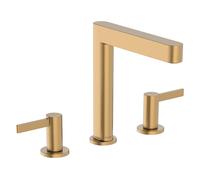 hansgrohe Finoris Mélangeur de lavabo 3 trous 160 avec vidage Push-Open, saillie 169 mm, 76034140, 76034140, Colorazione: Bronzo spazzolato