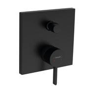 Hansgrohe Finoris - Miscelatore ad incasso per vasca da bagno, 2 utenze, nero opaco 76416670