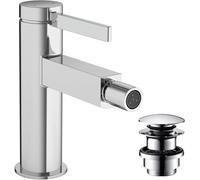 hansgrohe Finoris Mitigeur monocommandé pour bidet avec vidage Push-Open, saillie 129mm, 76200000, 76200000, Colorazione: cromo