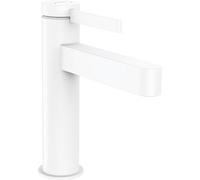 Hansgrohe Finoris - Miscelatore da lavabo 110, con sistema di scarico, EcoSmart, bianco opaco 76020700