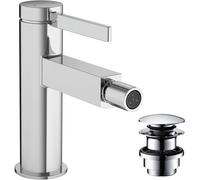 hansgrohe Finoris Mitigeur monocommandé pour bidet avec vidage Push-Open, saillie 129 mm, 76200000, 76200000, Colorazione: cromo