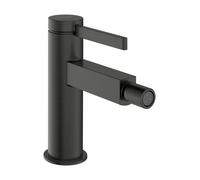 hansgrohe Finoris Mitigeur monocommandé pour bidet avec vidage Push-Open, saillie 129mm, 76200340, 76200340, Colorazione: Cromo nero spazzolato