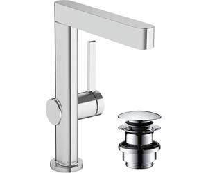 hansgrohe Finoris Mitigeur monocommandé pour lavabo 230 avec bec pivotant et vidage Push-Open, saillie 178 mm, 76060000, 76060000, Colorazione: cromo