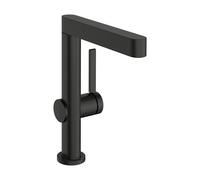 hansgrohe Finoris robinetterie de lavabo 230 avec bec pivotant et vidage Push-Open, portée 178mm, 76060340, 76060340, Colorazione: Cromo nero spazzolato