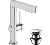 hansgrohe Finoris robinetterie de lavabo 230 avec douchette extractible, 2 types de jets et vidage Push-Open, portée 178mm, 76063000, 76063000, Colorazione: cromo