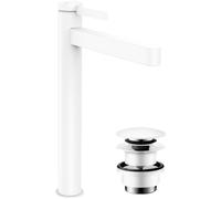 hansgrohe Finoris robinetterie de lavabo 260 pour vasques avec vidage Push-Open, portée 208mm, 76070700, 76070700, Colorazione: bianco opaco