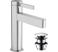 hansgrohe Finoris robinetterie de lavabo monocommande 110 CoolStart avec vidage Push-Open, portée 139mm, 76024000, 76024000, Colorazione: cromo