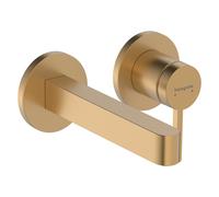hansgrohe Finoris robinetterie de lavabo monocommande modèle encastré pour montage mural avec bec 16,5 cm, portée 168mm, 76051140, 76051140, Colorazione: Bronzo spazzolato