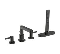 hansgrohe Finoris Robinetteries de bord de baignoire 4 trous avec flexible, portée 152mm, 76444340, 76444340, Colorazione: Cromo nero spazzolato