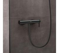 hansgrohe Finoris rubinetto doccia esterno con miscelatore, 76620340, Finoris nero cromato spazzolato [Rubinetteria Bagno > Rubinetteria Doccia]