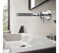 hansgrohe Finoris rubinetto lavabo a parete, 76050000, Finoris cromo [Rubinetteria Bagno > Rubinetteria Lavabo]