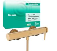 hansgrohe Finoris - Rubinetto per doccia esterno per 1 utenza, Miscelatore monocomando, bronzo spazzolato, 76620140