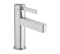 hansgrohe Finoris - Rubinetto per lavabo con push-open, Miscelatore lavabo risparmio idrico (EcoSmart) con altezza bocca 92 mm, cromo, 76010000