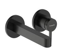 hansgrohe Finoris rubinetto lavabo a parete, 76051340, Finoris nero cromato spazzolato [Rubinetteria Bagno > Rubinetteria Lavabo]