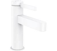 Hansgrohe Miscelatore monocomando per lavabo Finoris 100 Push-Open sporgenza 126 mm bianco opaco
