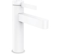 Hansgrohe Finoris - Miscelatore da lavabo 110, con sistema di scarico, EcoSmart, bianco opaco 76020700