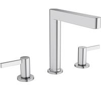 hansgrohe Finoris Miscelatore 3 fori per lavabo 160 con scarico push-open, sporgenza 169 mm, 76034, Colorazione: cromo - 76034000
