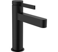 hansgrohe Finoris Mitigeur monocommandé pour lavabo 110 avec vidage Push-Open, saillie 139 mm, 76023670, 76023670, Colorazione: Nero opaco