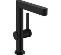 hansgrohe Finoris Mitigeur monocommandé pour lavabo 230 avec bec pivotant et vidage Push-Open, saillie 178 mm, 76060670, 76060670, Colorazione: Nero opaco