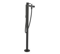 hansgrohe Finoris rubinetto vasca a pavimento, miscelatore monocomando, 76445340, Finoris nero cromato spazzolato [Rubinetteria Bagno > Rubinetteria Vasca]