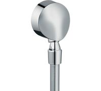 hansgrohe FixFit attacco a parete E con impeditore di riflusso e giunto sferico,