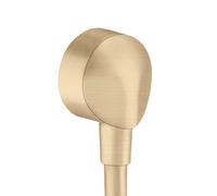 hansgrohe Fixfit E giunzione flessibili, 27454140, Fixfit E bronzo spazzolato [Rubinetteria Bagno > Gomito di collegamento a parete]