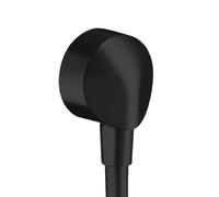 hansgrohe Fixfit E giunzione flessibili, 27454670, Fixfit E nero opaco [Rubinetteria Bagno > Gomito di collegamento a parete]