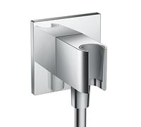 hansgrohe FixFit E Uscita a muro con set porter, Cromo, 26889000