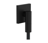hansgrohe FixFit Fine E - Uscita doccia a muro, Raccordo tubo doccia con valvola antiriflusso, Connettore tubo doccia, nero opaco, 28883670