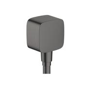 hansgrohe Fixfit giunzione flessibili, 26457340, Fixfit nero cromato spazzolato [Rubinetteria Bagno > Gomito di collegamento a parete]