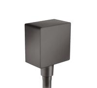 hansgrohe Fixfit Square presa d'acqua, 26455340, Fixfit Square nero cromato spazzolato [Rubinetteria Bagno > Prese d‘Acqua]