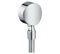 Hansgrohe Prese d'acqua a muro - Presa d'acqua FixFit S, con valvola di non ritorno e giunto sferico, cromata 27506000