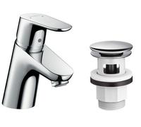 Hansgrohe Focus 70 Miscelatore Monocomando Lavabo con Piletta Push-Open