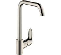 hansgrohe Focus M41 mitigeur de cuisine à levier unique 260, 1jet, 31820800, 31820800, Colorazione: Finitura in acciaio inox