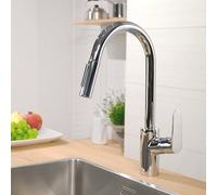 Hansgrohe Focus E2 - Miscelatore monocomando per lavello 240 con doccetta estraibile, cromato 31815000