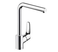 Hansgrohe Focus E2 - Miscelatore monocomando per lavello con braccio di erogazione girevole, cromato 31817000
