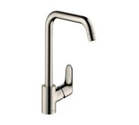 hansgrohe Focus M41 mitigeur de cuisine à levier unique 260, 1jet, 31820800, 31820800, Colorazione: Finitura in acciaio inox