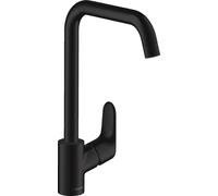 hansgrohe Focus M41 mitigeur de cuisine à levier unique 260, 1jet, 31820670, 31820670, Colorazione: Nero opaco
