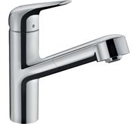 Miscelatore monocomando per cucina Hansgrohe Focus M42 150, bocca estraibile, 1 getto, sBox, Colorazione: cromo