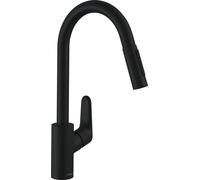 Hansgrohe Focus rubinetto da cucina verticale nero 31815670