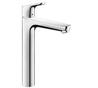hansgrohe Focus Mitigeur de lavabo, ComfortZone230, saillie 185mm, sans garniture de vidage, chromé, 31532000, 31532000