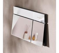 hansgrohe iFrame élément E Plaques de déclenchement pour chasse d'eau à 2 quantités, 66003000, 66003000, Colorazione: cromo