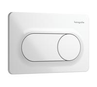 hansgrohe iFrame Original S plaques de déclenchement pour chasse d'eau à 2 quantités, 66002450, 66002450, Colorazione: Bianco