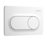 hansgrohe iFrame Original S plaques de déclenchement pour chasse d'eau à 2 quantités, 66002700, 66002700, Colorazione: Bianco opaco