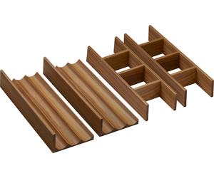hansgrohe IntraStories Séparation intérieure de tiroir set 320, pour élément bas WT 1180/475 et 1180/550, bois massif, noyer foncé, 54234630, 54234630