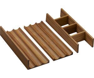 hansgrohe IntraStories Séparation intérieure de tiroir set 320, pour élément bas WT 780/475, 780/550 et 1575/550, bois massif, noyer foncé, 54232630, 54232630