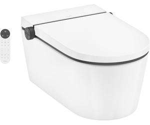 Hansgrohe LavaPura Element S vaso wc con sedile bidet sospeso senza brida con scarico a vortice bianco 63021450