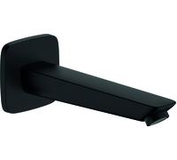 hansgrohe Logis Bec déverseur pour baignoire, saillie 195mm, noir mat, 71410670, 71410670